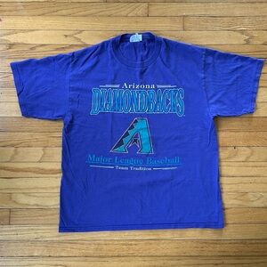Vintage 2000 Arizona Diamondbacks purple T-shirt, size XL